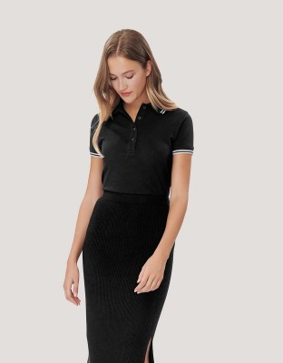 Damen Poloshirt Stripe
