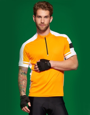 Herren Rad Shirt Cooldry Half Zip