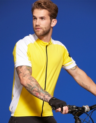 Herren Rad Shirt Cooldry Full Zip