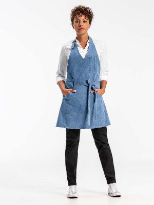 Damen Latzschürze Denim