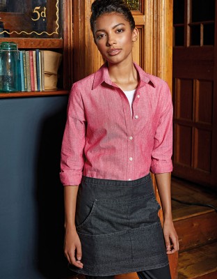 Denim Bistroschürze Jeans Stitch
