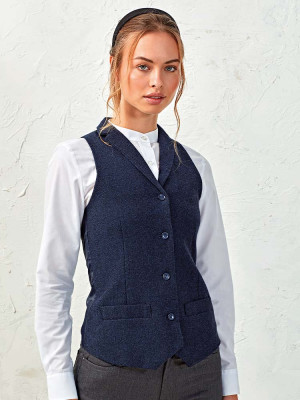 Damen Weste Herringbone