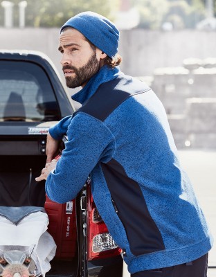 Herren Knitted Fleece Jacke