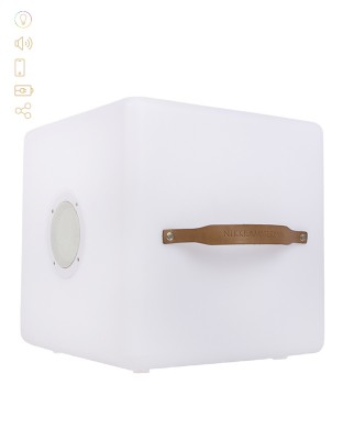 Sitzwürfel Cube | Bluetooth Lautsprecher, LED Beleuchtung