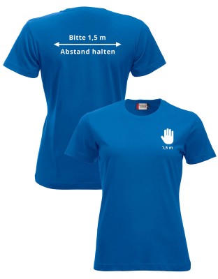 Damen T-Shirt Classic mit Druck „Abstand Halten!“
