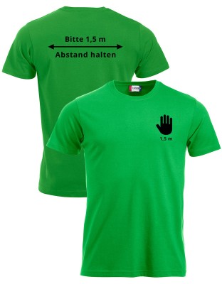 Herren T-Shirt Classic „Abstand Halten!“ Bedruckt