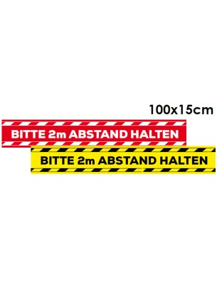 Boden-Aufkleber „2m Abstand halten“ | 100x15 cm