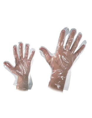 Einweghandschuhe Transparent | Verpackungseinheit mit 100 Stück