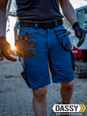 Dassy Arbeitsshorts Trix mit Stretch und Holstertaschen