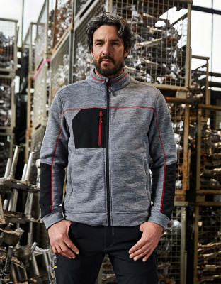 Herren Structure Fleece Jacke Essential