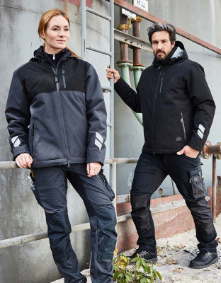 Workwear Hardshell Jacke gefüttert Essential