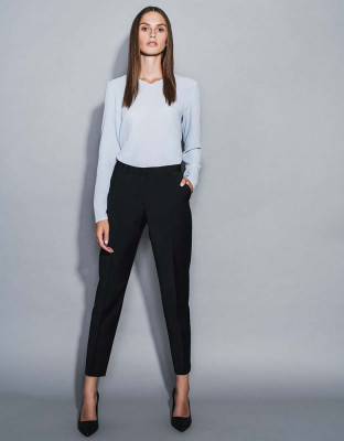 Daniel Hechter Damen Hose schmaler Schnitt Tailored