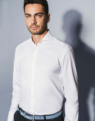 Daniel Hechter Herren Hemd Modern fit Haifisch Kragen
