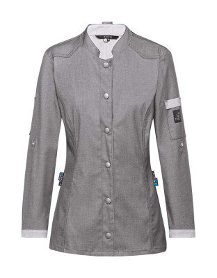 Whitney Damen Kochjacke im Bikerstyle